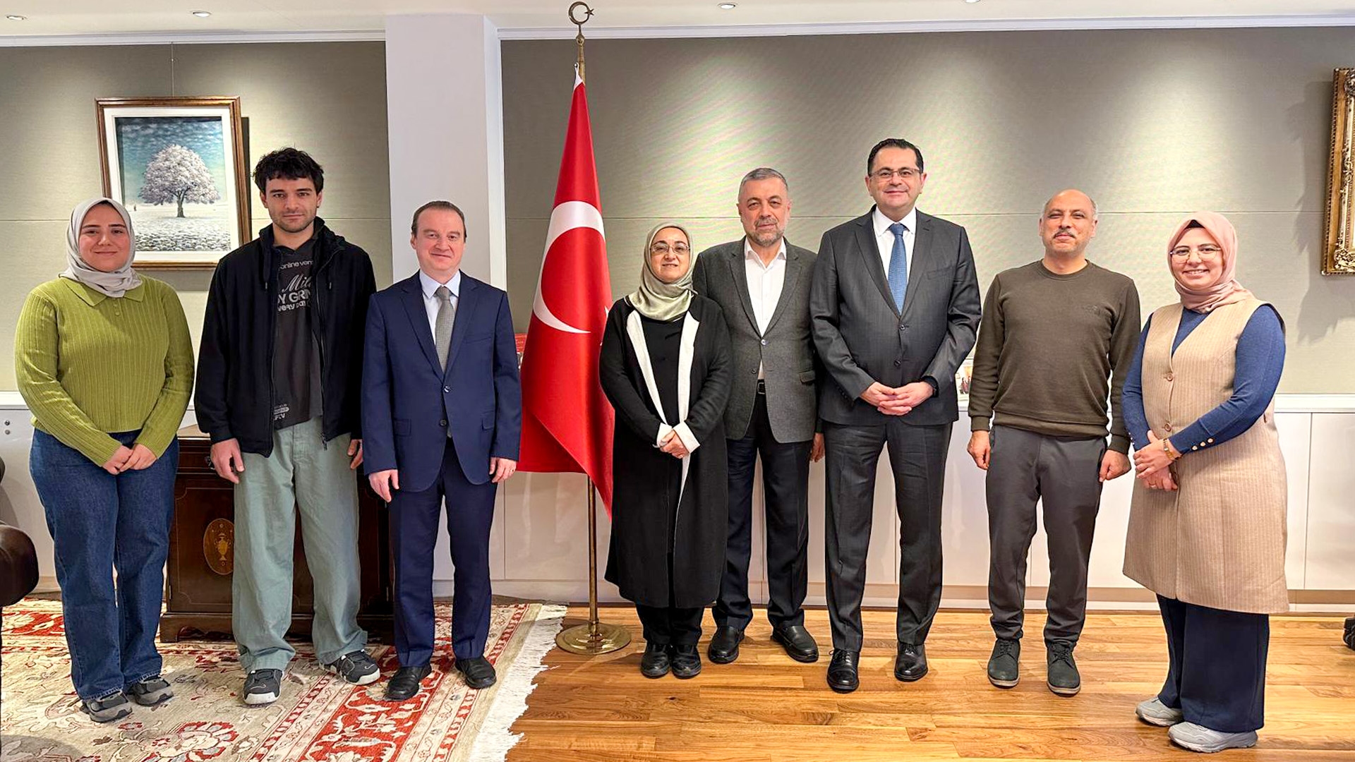 Brüksel Büyükelçisi Görkem Barış Tantekin ve Brüksel Başkonsolosu Onur Sevim’e Ziyaret