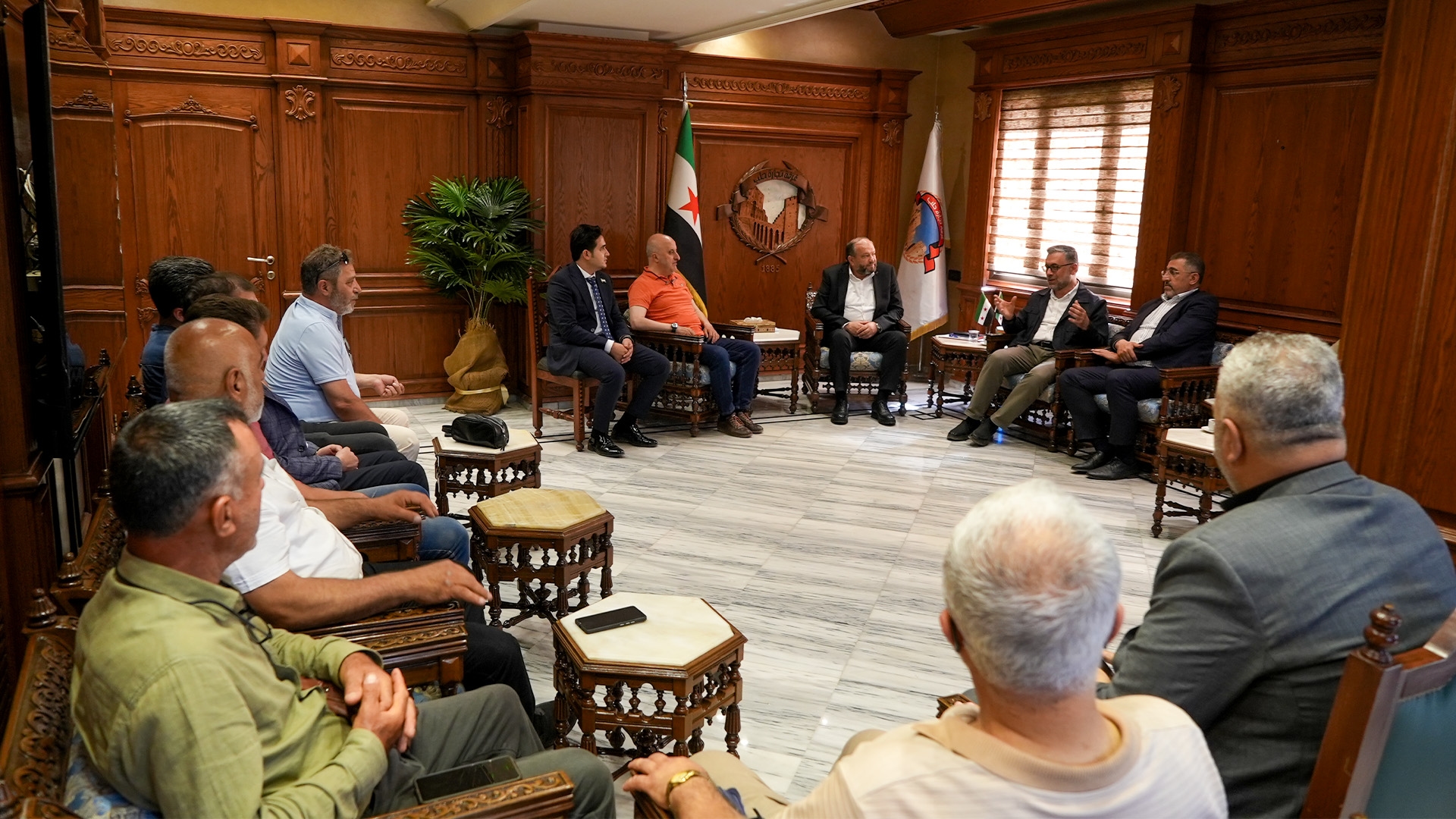 Bülbülzade Vakfı'ndan, Halep Ticaret Odası Başkanı Muhammed Said Şeyhkâr'a Ziyaret