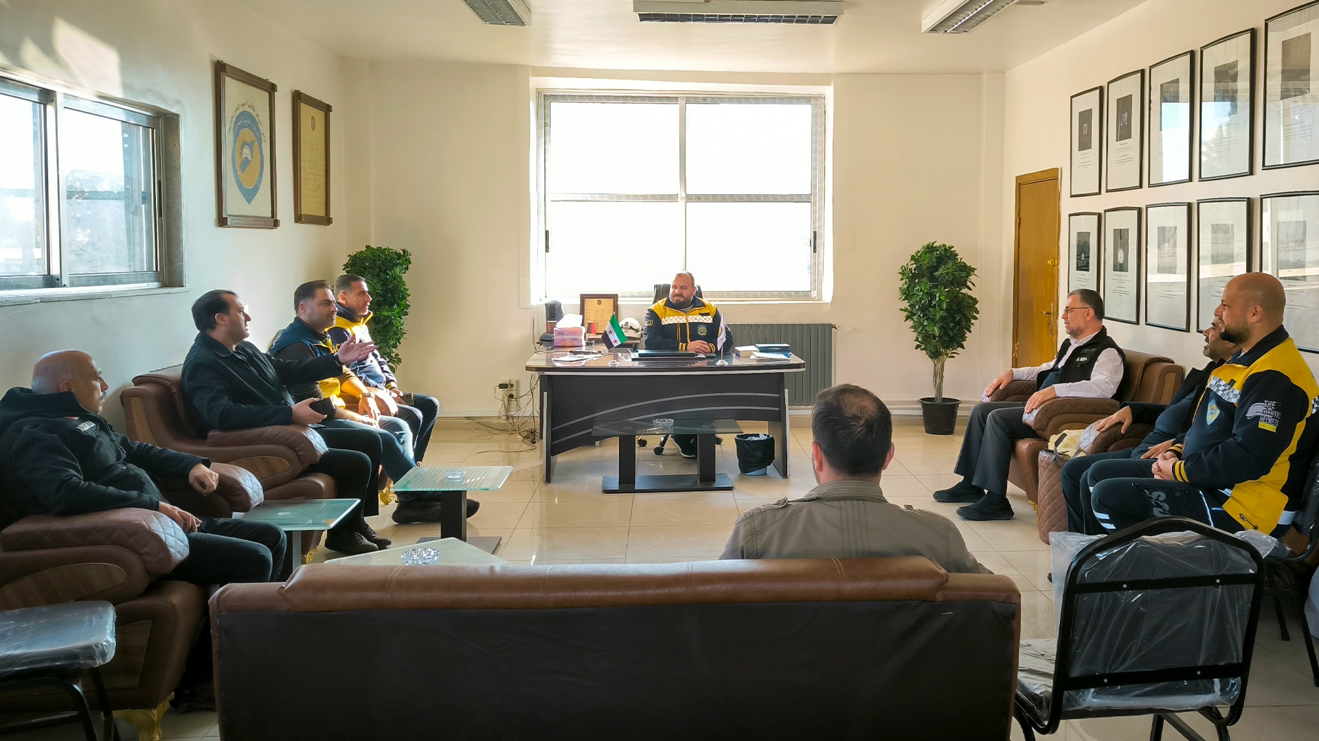 Uluslararası Beyaz Baretliler Derneği Şam Ofisine Ziyaret